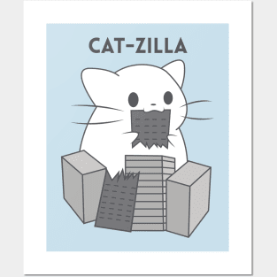 Cat-zilla Posters and Art